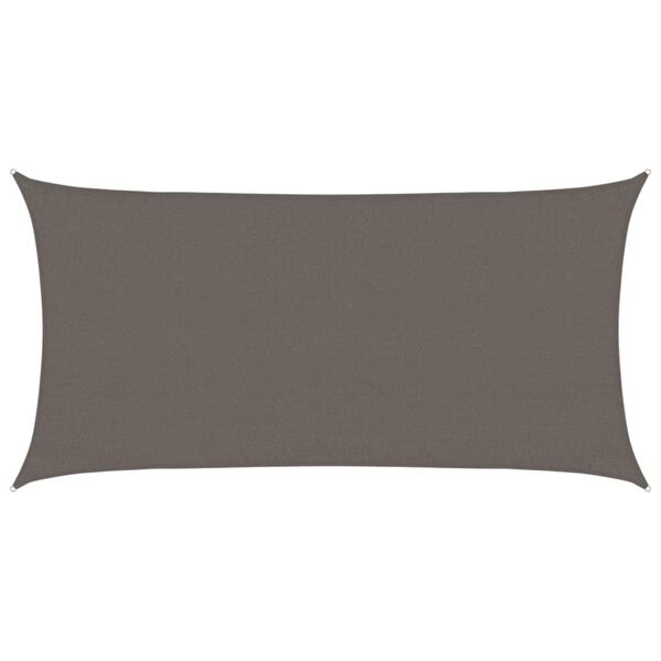 vidaXL Платно-сенник, 160 г/м&sup2;, антрацит, 3x6 м, HDPE