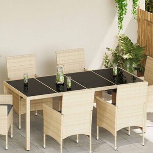 vidaXL Топ за маса 4 pcs Черно закалено стъкло