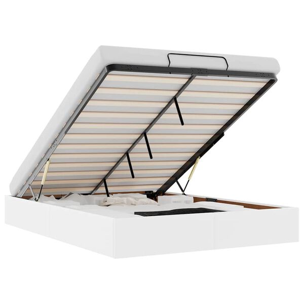 vidaXL Османска рамка за легло без матрак, 140x190 см, изкуствена кожа