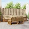 vidaXL Комплект дивани за открито 7 pcs Натурален и Бежов