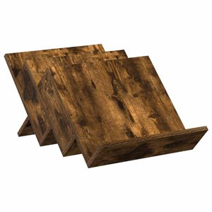 vidaXL Етажерка за списания с рафт Димян дъб 53 x 40 x 28,5 см