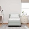 vidaXL Легло с пружинирана основа Светлосиво 80 x 200 cm Кадифе