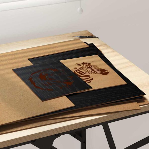 vidaXL Декор панели 50 pcs Черния дъб 40 x 60 x 0.27 см