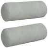 vidaXL Възглавници валяци 2 pcs Светлосиво &Oslash; 15 x 40 см