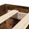 vidaXL Рамка за легло без матрак опушен дъб 100x200 см инженерно дърво