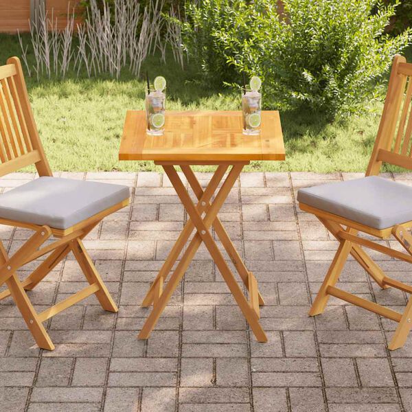 vidaXL Плот за маса, тиково дърво масив, 60x60x2,5 cм