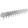vidaXL Ограда за трева 30 pcs 103 x 20 см Стомана Сребристо