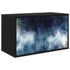 vidaXL Стенен телевизионен шкаф RAALTE 69 x 33 x 40 см Черен дъб