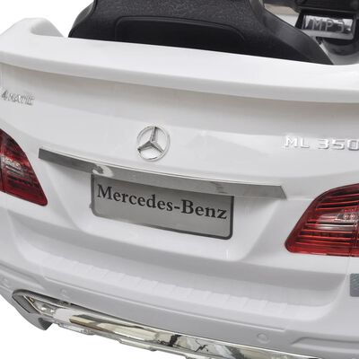 Електрическа кола Mercedes ML350 бяла 6V с дистанционно