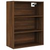 vidaXL Окачен стенен шкаф, кафяв дъб, 69,5x32,5x90 см