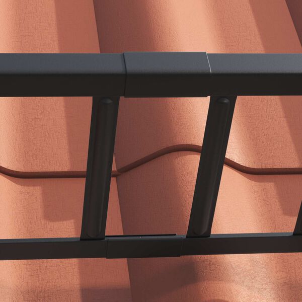 vidaXL Снегозадържател за покрив 1200 x 2,5 x 20 см Стомана