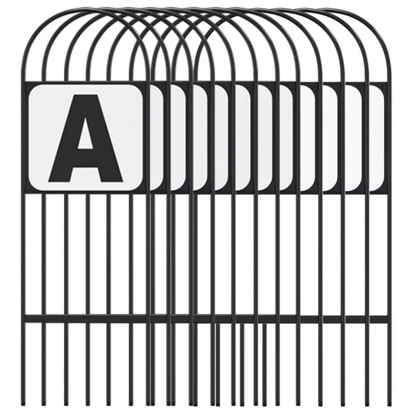 vidaXL Маркери за обездка 12 бр стомана