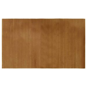 vidaXL Килим, правоъгълен, кафяв, 60x100 см, бамбук