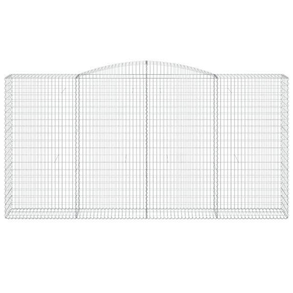 vidaXL Кошници габион арка 25 бр 400x50x200/220 см поцинковано желязо