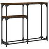 vidaXL Конзолна маса, опушен дъб, 90x22,5x75 см, инженерно дърво