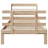 vidaXL Рамка за легло с табла, 90x190 см, борово дърво масив