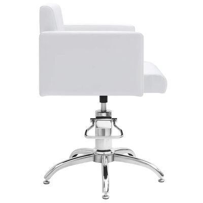vidaXL Фризьорска мивка със салонен стол от изкуствена кожа