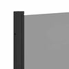vidaXL Душова обшивка Черно 130 x 138 см ESG стъкло и алуминий