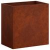 vidaXL Градинска саксия Ръждясало 50 x 30 x 40 см Кортенова стомана