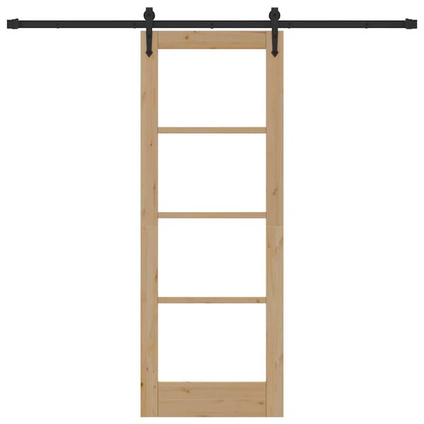 vidaXL Преплъзваща се врата ORKDAL Естествен 73,5 x 198,5 см