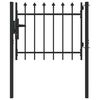 vidaXL Врата за ограда BOXTEL 103 x 124,5 см Прахово боядисана стомана