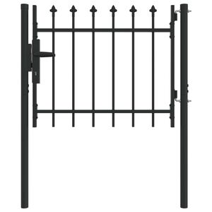 vidaXL Врата за ограда BOXTEL 103 x 124,5 см Прахово боядисана стомана