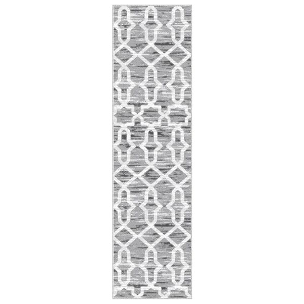 vidaXL Щампована миеща сгъваема пътека 80x300 см полиестер