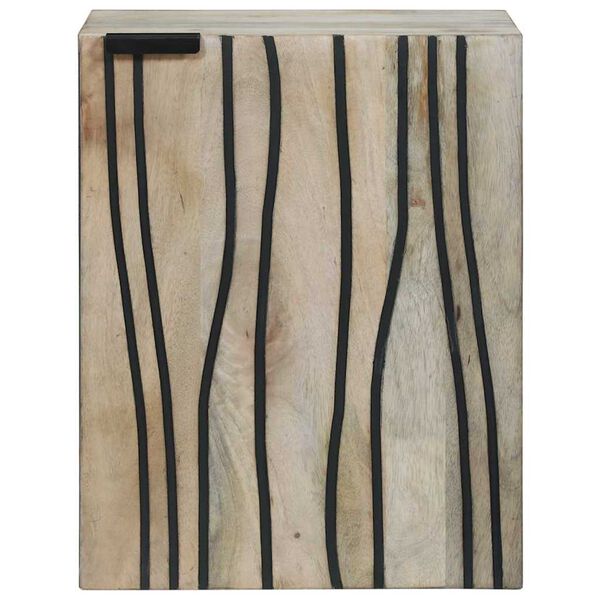 vidaXL Шкаф за мивка в баня Бяло 38 x 33,5 x 48 см Инженерно дърво