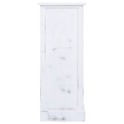 vidaXL Шкаф с чекмеджета, бял, 60x30x75 см, дърво