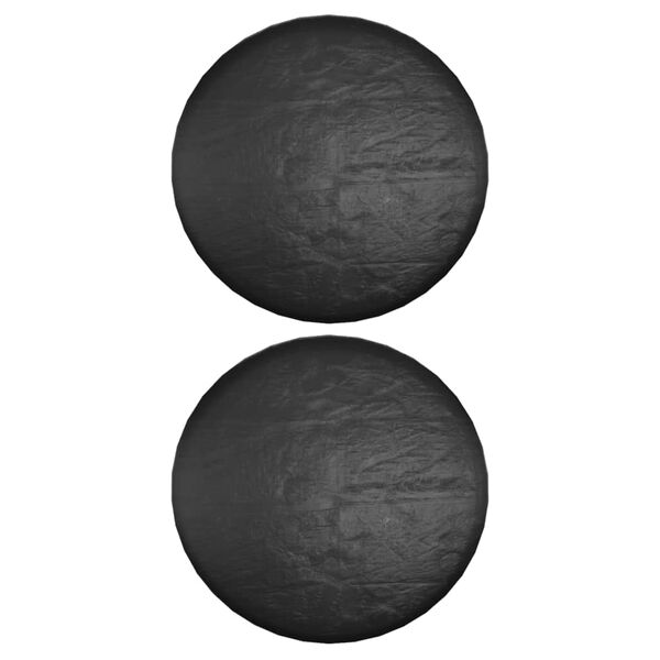 vidaXL Калъфи за лаундж комплект 2 бр 8 капси &Oslash;188x50 см кръгли