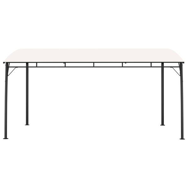 vidaXL Градинска тента сенник, 4x3x2,55 м, кремава