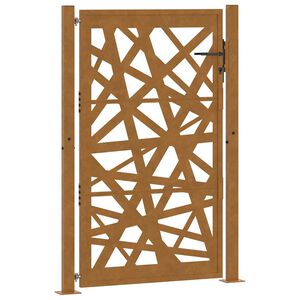 vidaXL Градинска порта 100x150 см, устойчива на атмосферни влияния стомана, лек дизайн