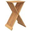 vidaXL Сгъваема табуретка, 40x32,5x70 см, тиково дърво масив