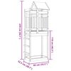 vidaXL Игрална кула Кафяво 85 x 52,5 x 239 см Солидно борово дърво