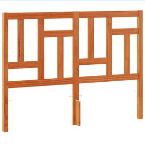 vidaXL Горна табла за легло, восъчнокафява, 135 см, масивно дърво бор