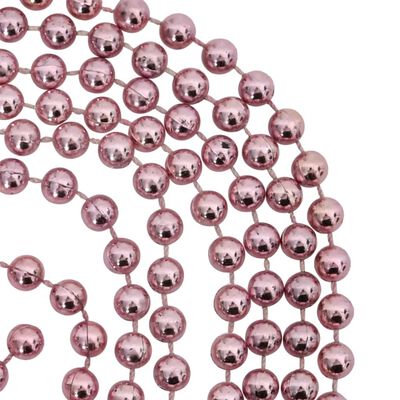 vidaXL Комплект коледни топки от 108 части, бяло и розово