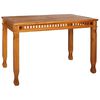 vidaXL Градинска трапезна маса, 120x65x80 cм, тиково дърво масив