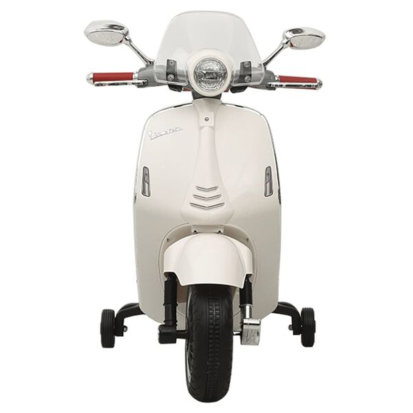 vidaXL Електрически мотоциклет за деца Vespa GTS300 бял