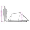 vidaXL Къмпинг палатка тунелна, 3-местна, камуфлаж, водоустойчива