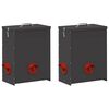 vidaXL Кокошарник 2 Черно 32,5 x 20,5 x 43 см 25 kg