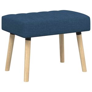 vidaXL Пейка с канали Синьо 60 x 40 x 45 см Текстил