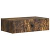 vidaXL Стенен страничен масичка 59 x 34,5 x 17 см Инженерна дървесина