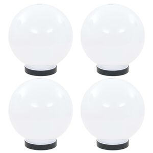 vidaXL Градински сфери за LED лампи, 4 бр, 20 см, PMMA
