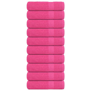 vidaXL Кърпи за душ FROGN 10 бр. Розови 70x140 см 360 г/м&sup2;