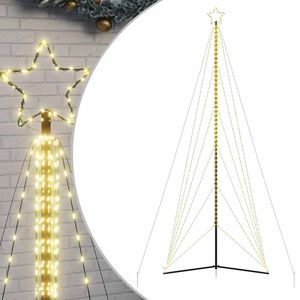vidaXL LED коледна елха 861 светодиода топло бяло 478 см