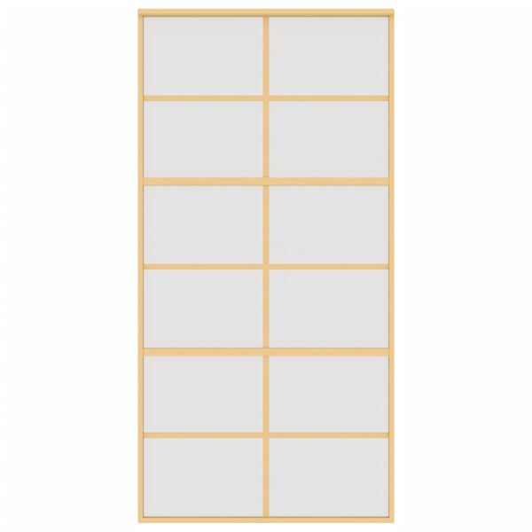 vidaXL Плъзгаща се врата 102,5x205 см матирано ESG стъкло и алуминий