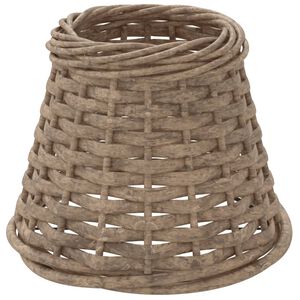 vidaXL Абажур за лампа кафяв &Oslash;15x12 см ракита