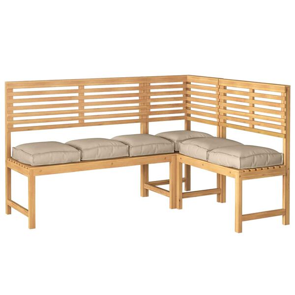 vidaXL Възглавница 6 pcs Таупе 40 x 40 x 8 см Оксфордска тъкан