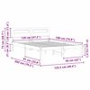 vidaXL Рамка за легло с таблото Кафяво с восъчно покритие 120 x 190 cm