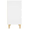 vidaXL Бюфет, бял, 60x35x69 см, инженерно дърво